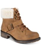 Style & Co Women's Miiah Lace-up Ankle Booties, Created For Macy's Women's Shoes