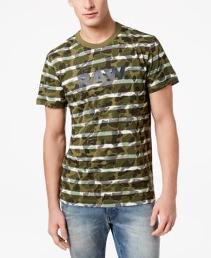G-star X Macy's Men's Swando Camo-stripe T-shirt, Created For Macy's