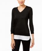 Calvin Klein Layered-look Sweater
