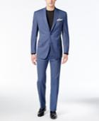 Marc New York By Andrew Marc Men's Classic-fit Medium Blue Mini-stripe Suit