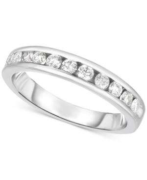 Diamond Channel Set Band (3/8 Ct. T.w.) In 14k White Gold