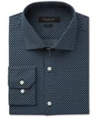 Marc New York Men's Slim-fit Motion-ease Collar Wrinkle-free Box-print Dobby Dress Shirt