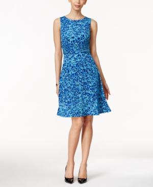 Jessica Howard Sleeveless Printed Fit & Flare Dress