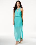 Thalia Sodi Embellished Halter-style Maxi Dress, Only At Macy's