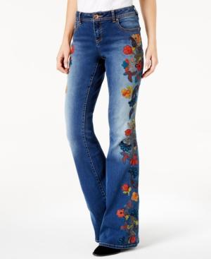 Anna Sui Loves Inc International Concepts Embroidered Bootcut Jeans, Created For Macy's