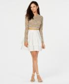 City Studios Juniors' Lace Contrast 2-pc. Dress