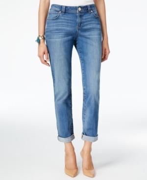 Inc International Concepts Indigo Wash Boyfriend Jeans, Only At Macy's