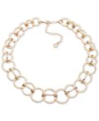 Anne Klein Gold-tone Interlocking Circles Collar Necklace, 13 + 3 Extender