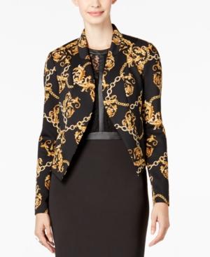 Thalia Sodi Chain-print Cropped Blazer, Only At Macy's