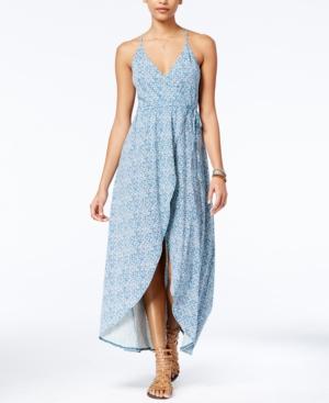 Volcom Juniors' Beckon Me Wrap-front Maxi Dress