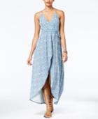 Volcom Juniors' Beckon Me Wrap-front Maxi Dress