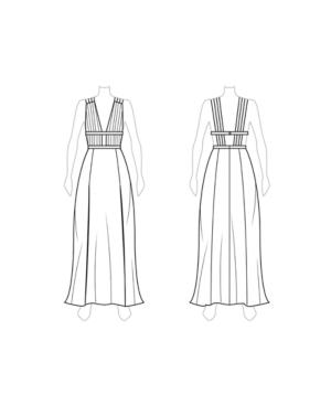 Fame And Partners Printed Georgette Dress