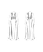 Fame And Partners Printed Georgette Dress