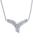 Effy Bouquet Diamond V Necklace (1-1/2 Ct. T.w.) In 14k White Gold