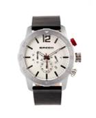 Breed Quartz Holden Silver Chronograph Alloy Watches 45mm
