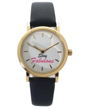 Olivia Pratt Women's Stay Fabulous Leather Strap Watch
