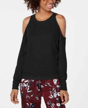 Material Girl Juniors' Cold-shoulder Sweatshirt, Created For Macy's