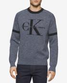 Calvin Klein Jeans Men's Jacquard Indigo Sweater