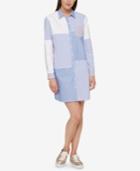 Tommy Hilfiger Cotton Patchwork Shirtdress, Created For Macy's