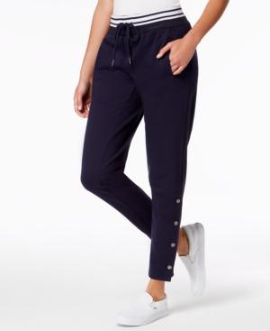 Ultra Flirt By Ikeddi Juniors' Snapped Drawstring Jogger Pants