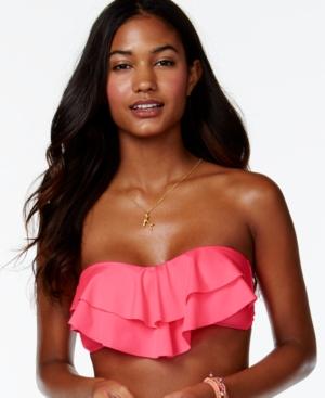 Hula Honey Tiered Ruffle Bikini Top Women's Swimsuit