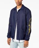 Jaywalker Men's Lightning Graphic-print Coach Jacket