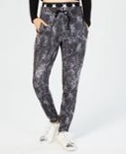 Material Girl Juniors' Banded Graphic Jogger Pants, Created For Macy's