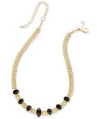 Inc International Concepts Gold-tone Black Crystal Choker Necklace, Only At Macy's