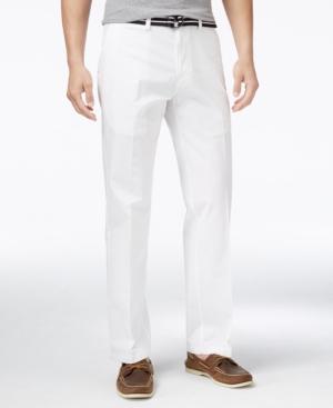 Haggar Belted Poplin Flex-waist Straight-fit Pants