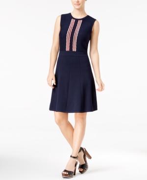 Tommy Hilfiger Elise Scallop-print Fit & Flare Dress