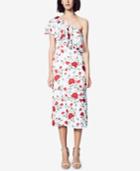Fame And Partners Floral Ruffle One-shoulder Dress