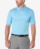 Pga Tour Men's Windowpane Plaid Golf Polo