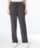 Karen Scott Petite Drawstring French Terry Pants, Only At Macy's
