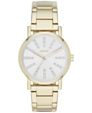 Dkny Women's Soho Gold-tone Stainless Steel Bracelet Watch 38mm Ny2417