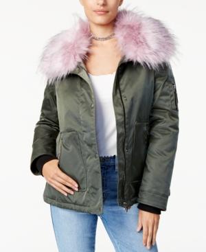 Guess Joy Faux-fur-collar Jacket