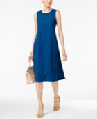 Alfani Petite Crepe-overlay A-line Dress, Only At Macy's