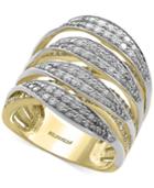Effy Diamond Statement Ring (1-1/3 Ct. T.w.) In 14k Two-tone Gold