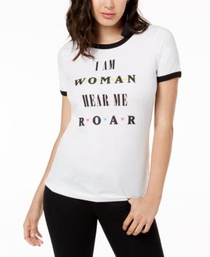 True Vintage I Am Woman Cotton Graphic T-shirt