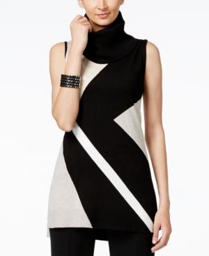 Inc International Concepts Colorblocked Sleeveless Tunic, Only At Macy's