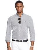 Polo Ralph Lauren Men's Men's Long Sleeve Hairline-striped Poplin Shirt