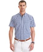 Nautica Gingham Short-sleeve Button-down Shirt