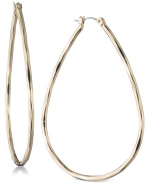 Nine West Large Teardrop Hoop Earrings