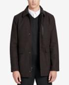 Calvin Klein Men's Long Shirt Collar Wool Overcoat