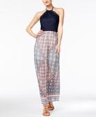 Trixxi Juniors' Open-back Maxi Dress