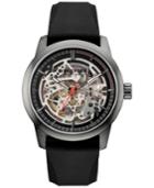 Kenneth Cole New York Men's Automatic Black Silicone Strap Watch 40x51mm 10030790