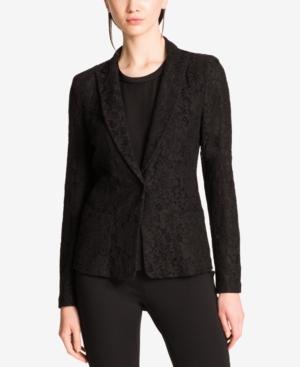 Dkny Lace Single-button Blazer