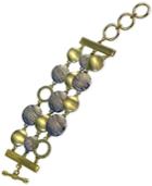 Guess Two-tone Multi-disc Toggle Bracelet