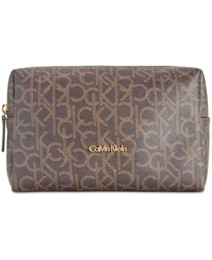 Calvin Klein Monogram Medium Cosmetic Bag