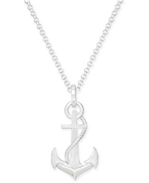 Thomas Sabo Glam & Soul Anchor Pendant Necklace In Sterling Silver