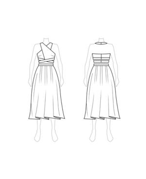 Fame And Partners Phillipa 2-pc. Halter Midi Dress